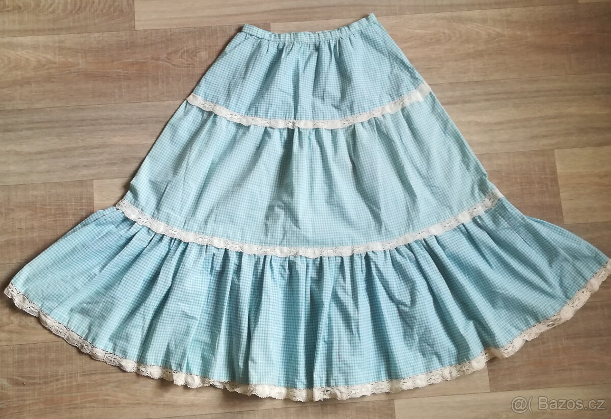 Sukně country vel. M, obvod pasu 65 cm