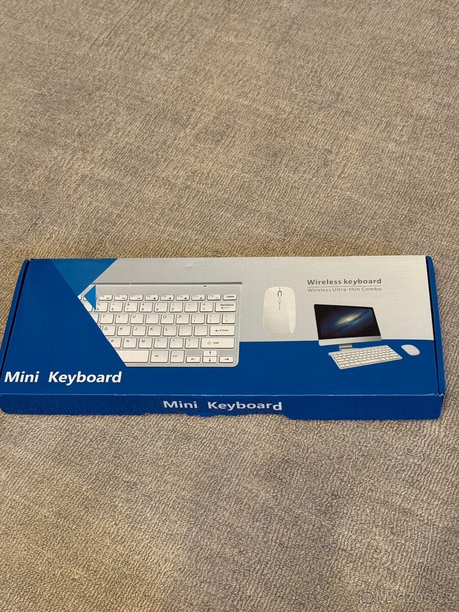 Nova plastova Klavesnice azbuka + myš, wireless