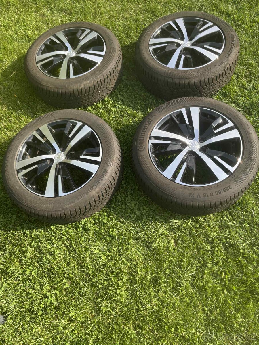 4x zimní komplet ALU Detroit Black 18'' Peugeot
