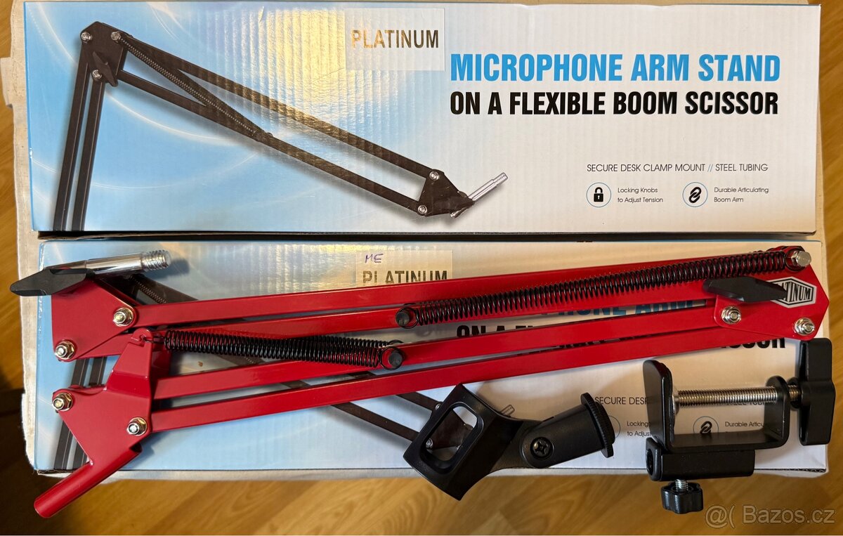 Platinum MC 1 Red - stojan na mikrofon