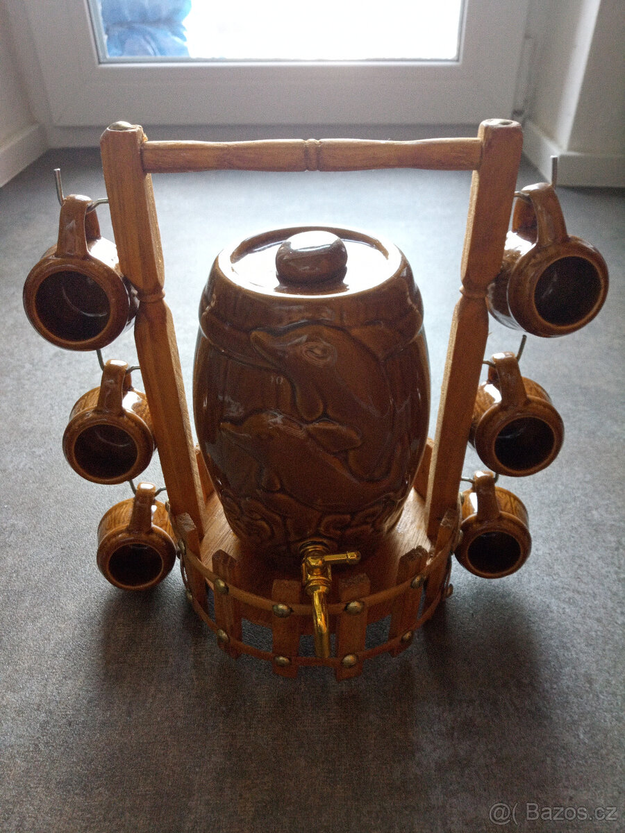 Retro keramický soudek