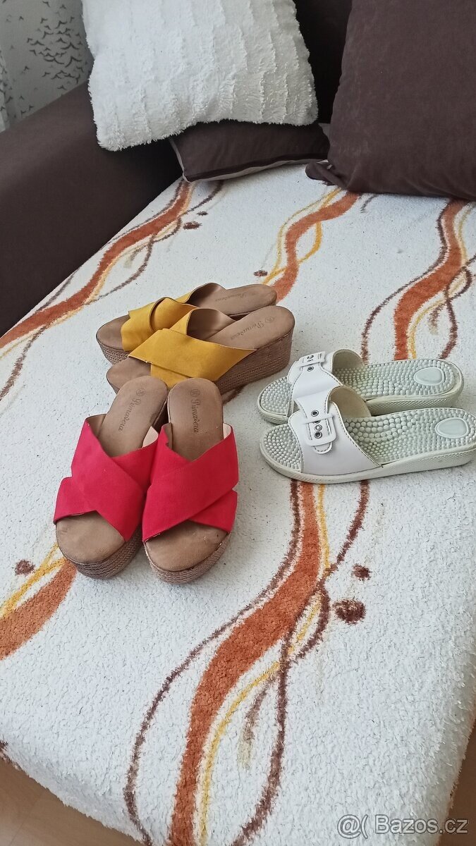 dámské nazouváky, pantofle vel.36