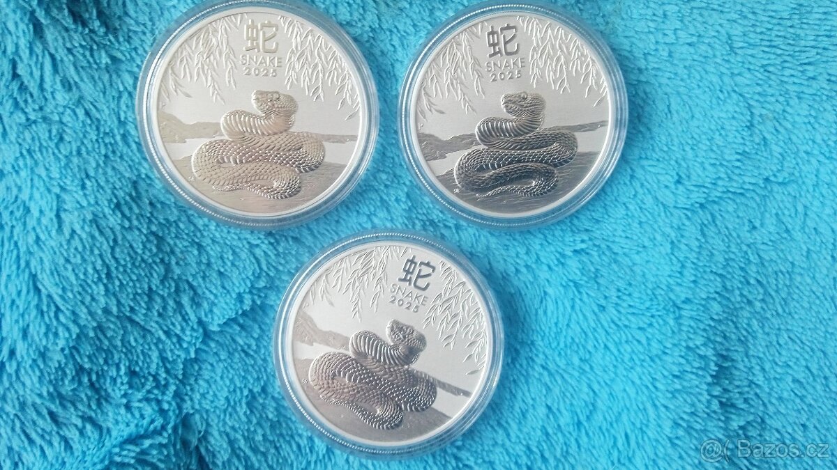 Stříbrná mince Znamení Hada 1 oz 2025 - Lunar 3