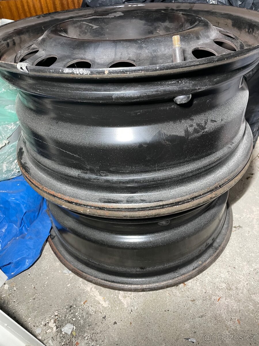 4ks Ocelové disky R15 5x110, 6Jx15 ET48