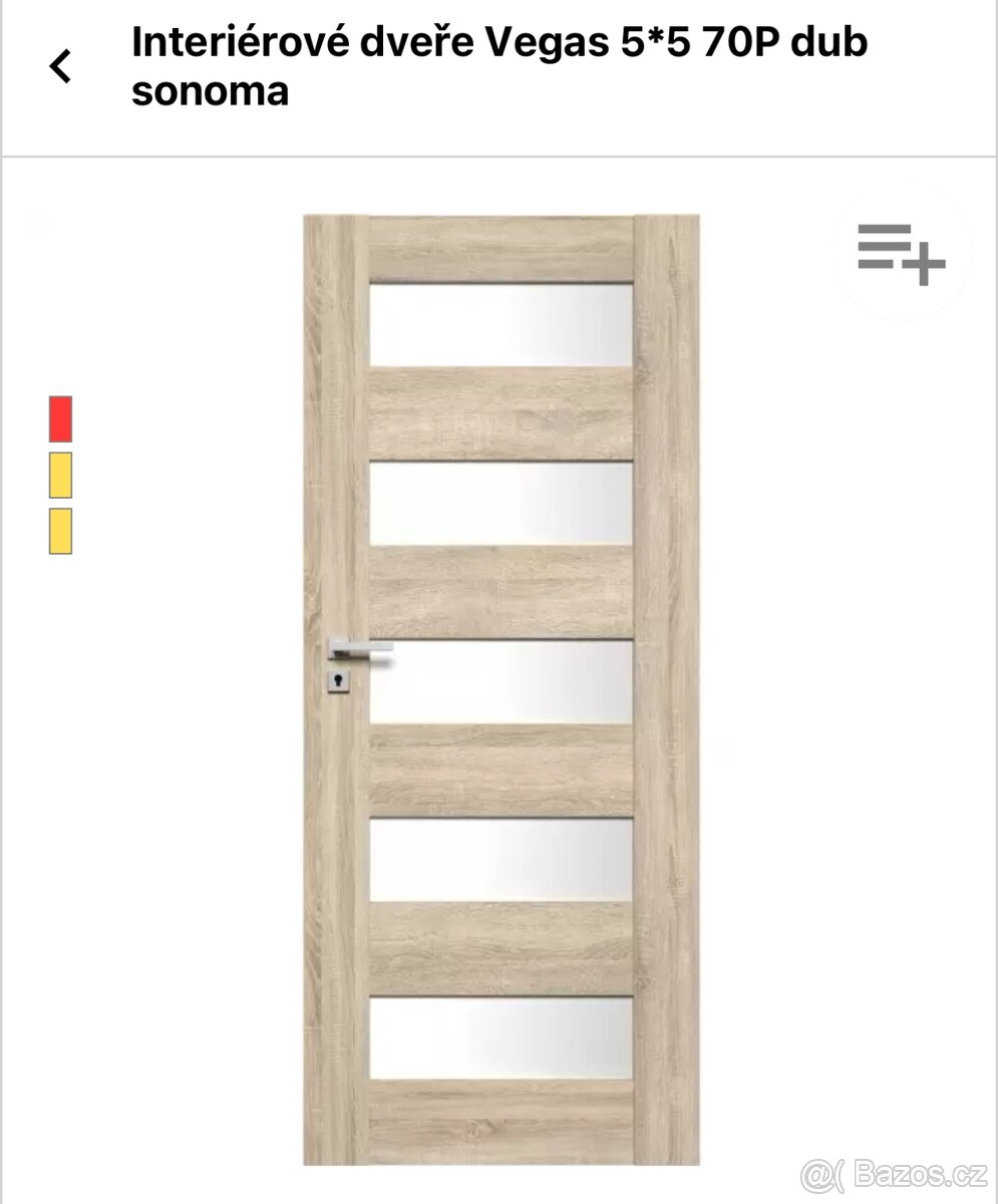 Dveře internetové dub Sonoma 70L