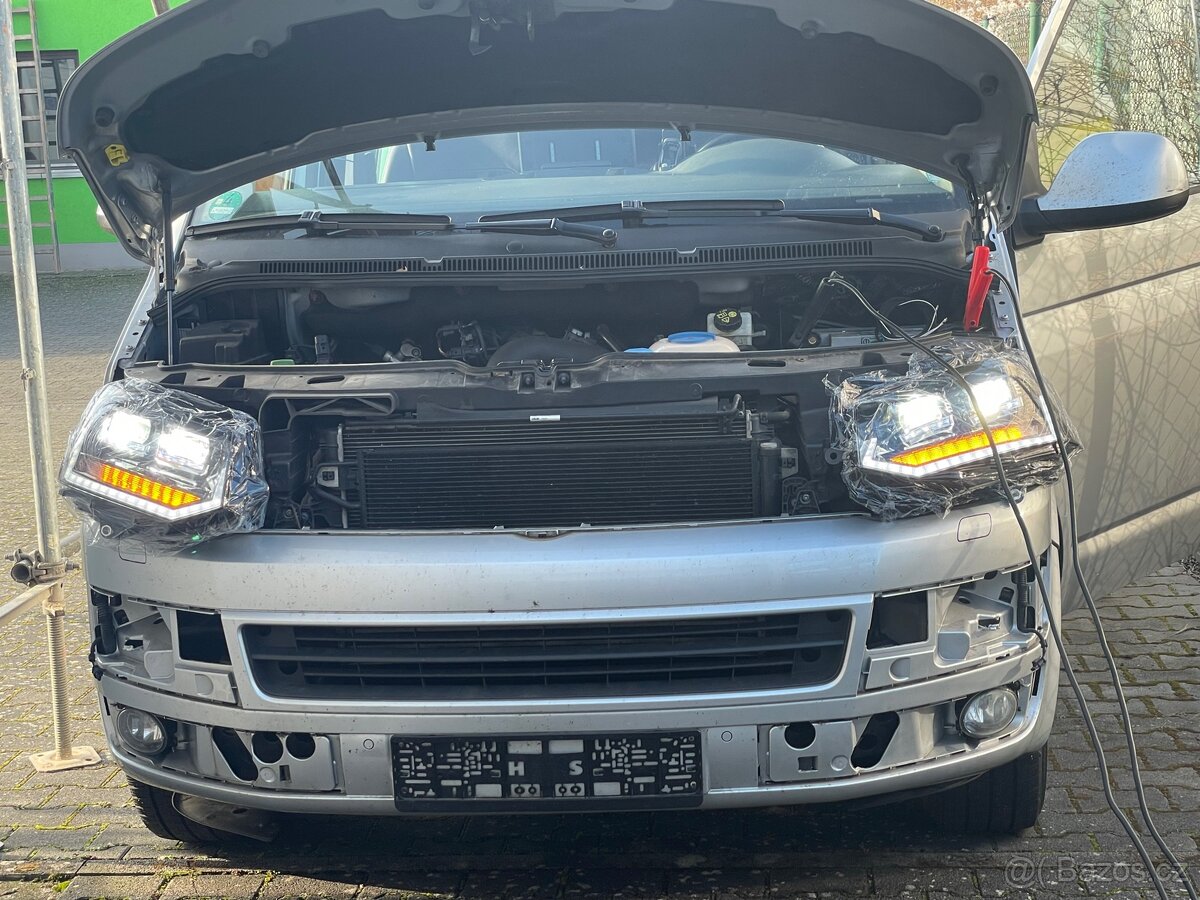 Full LED světlomety pro denní svícení VW T5 GP 09-15 E-mark