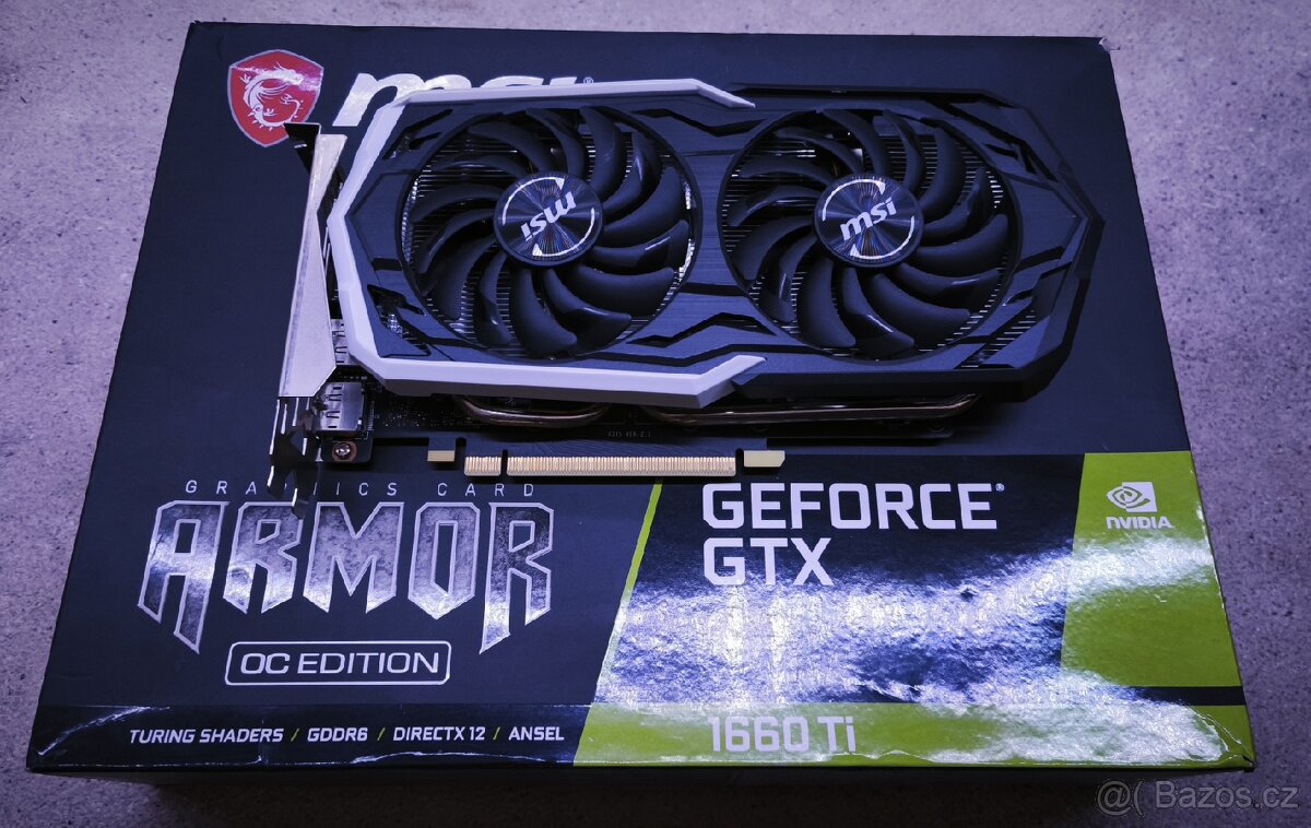 nVidia GTX 1660Ti OC od MSI.