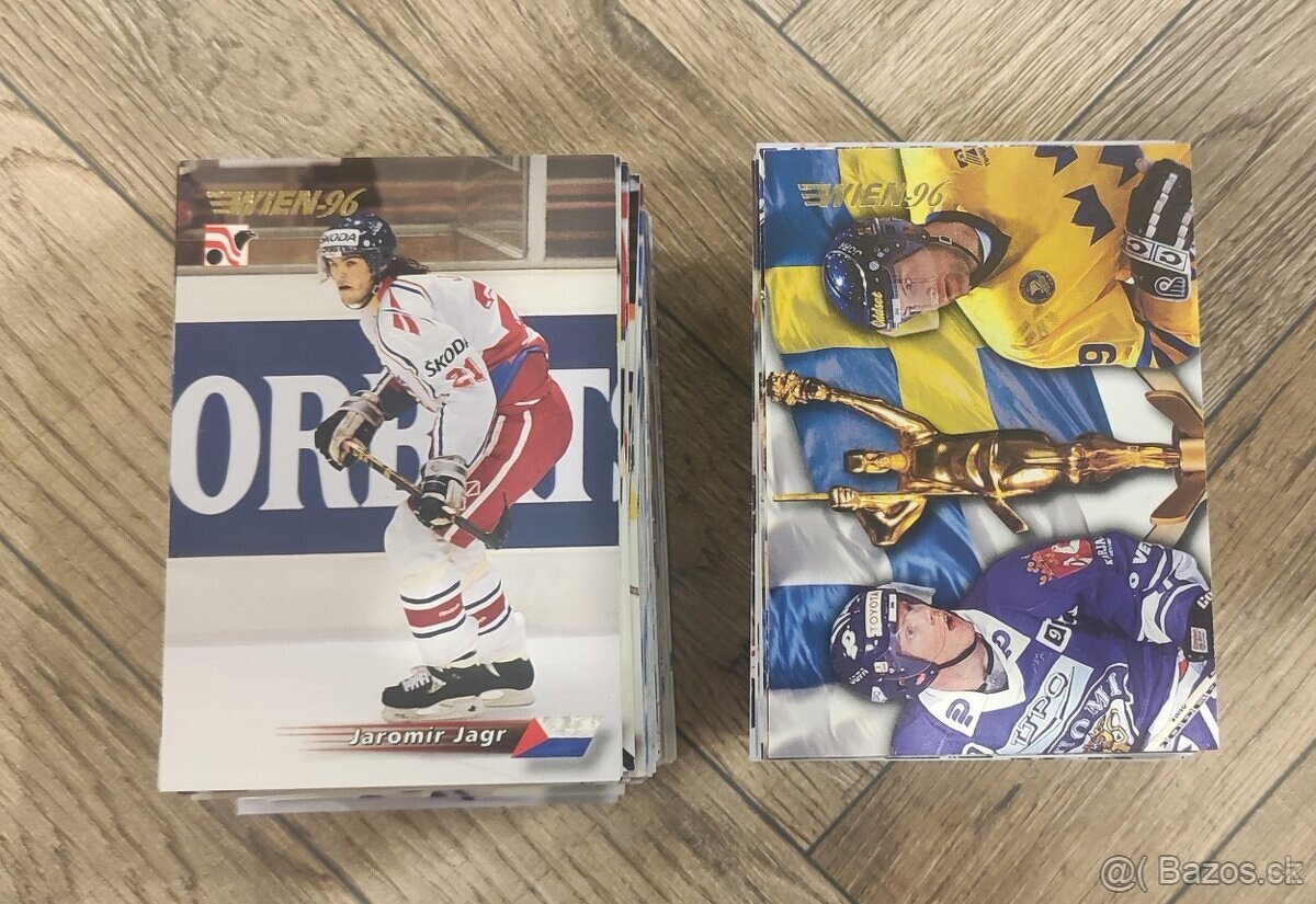 Hokejové kartičky SEMIC WIEN 96 - komplet
