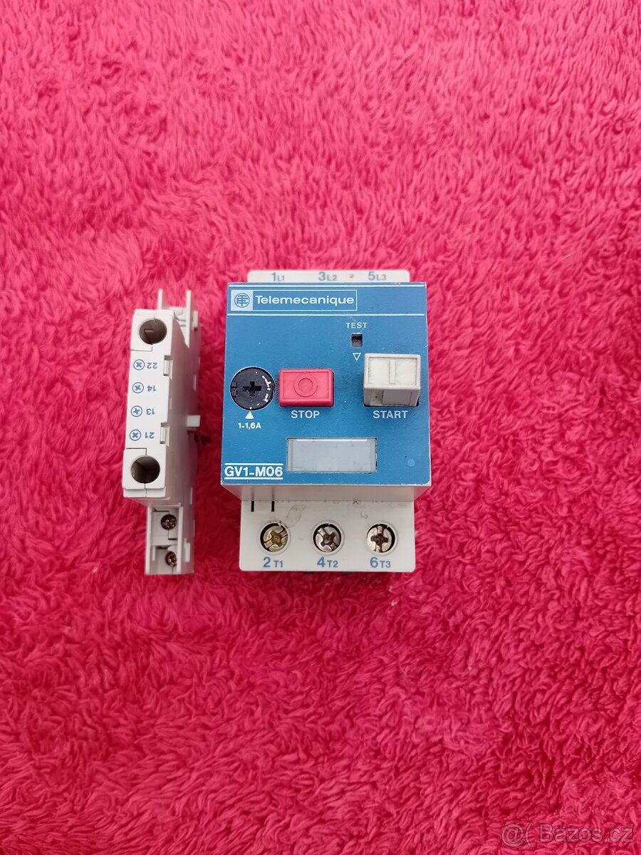 Nadproudová ochrana motorů TELEMECANIQUE GV1 M06  GV1-A01