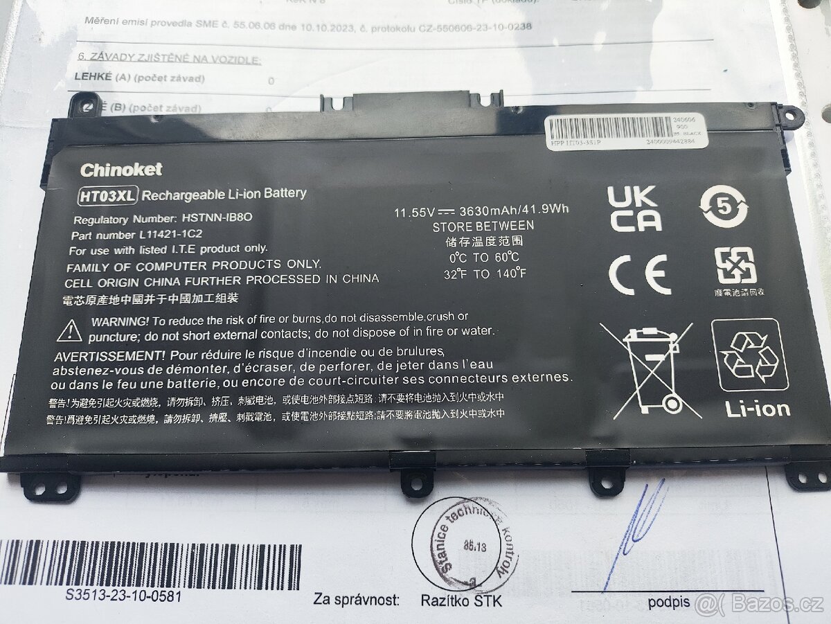NOVÁ originální baterie HT03XL