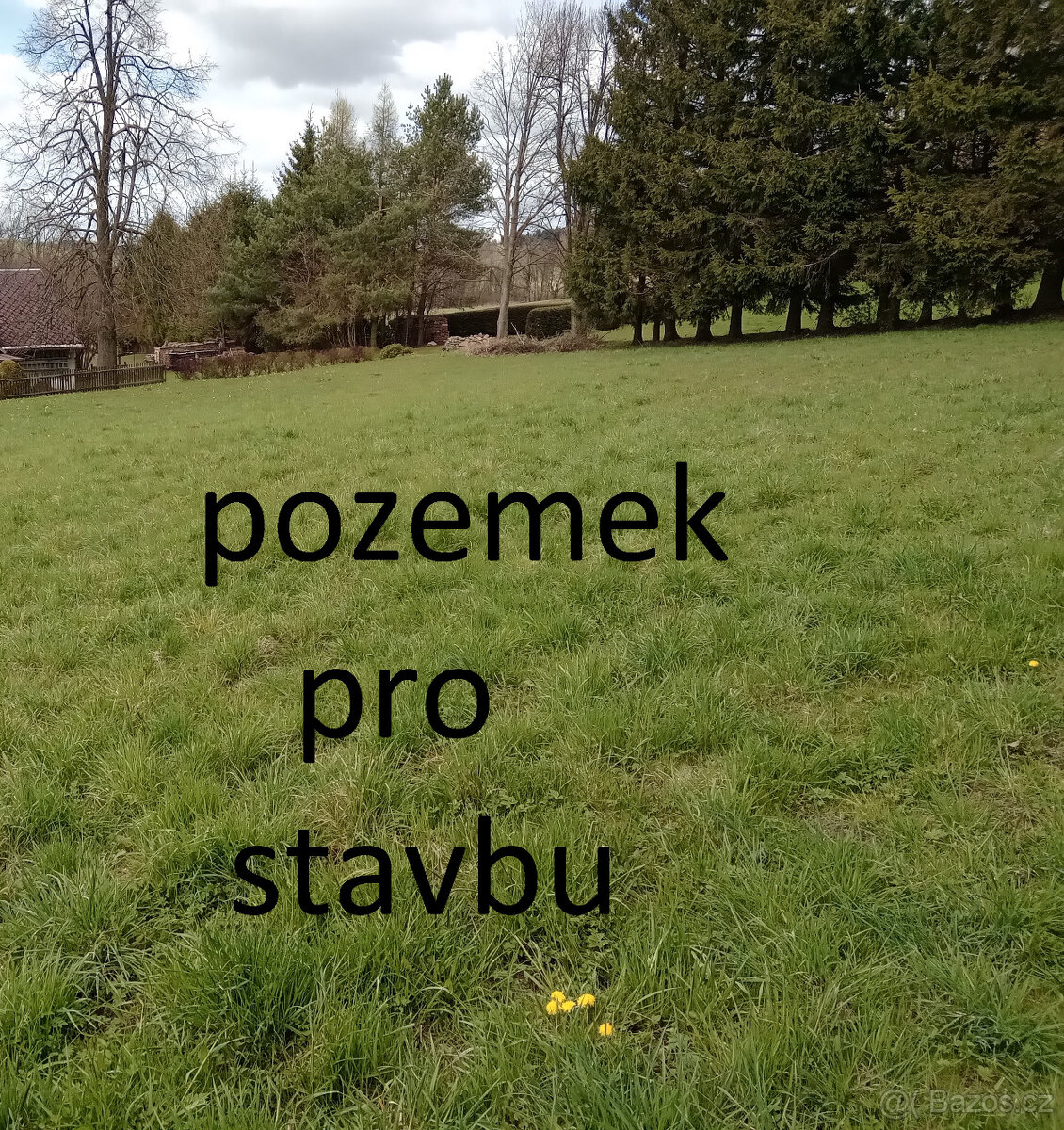 Nedvězí u Poličky, 1/3 podíl velkého pozemku ke stavbě