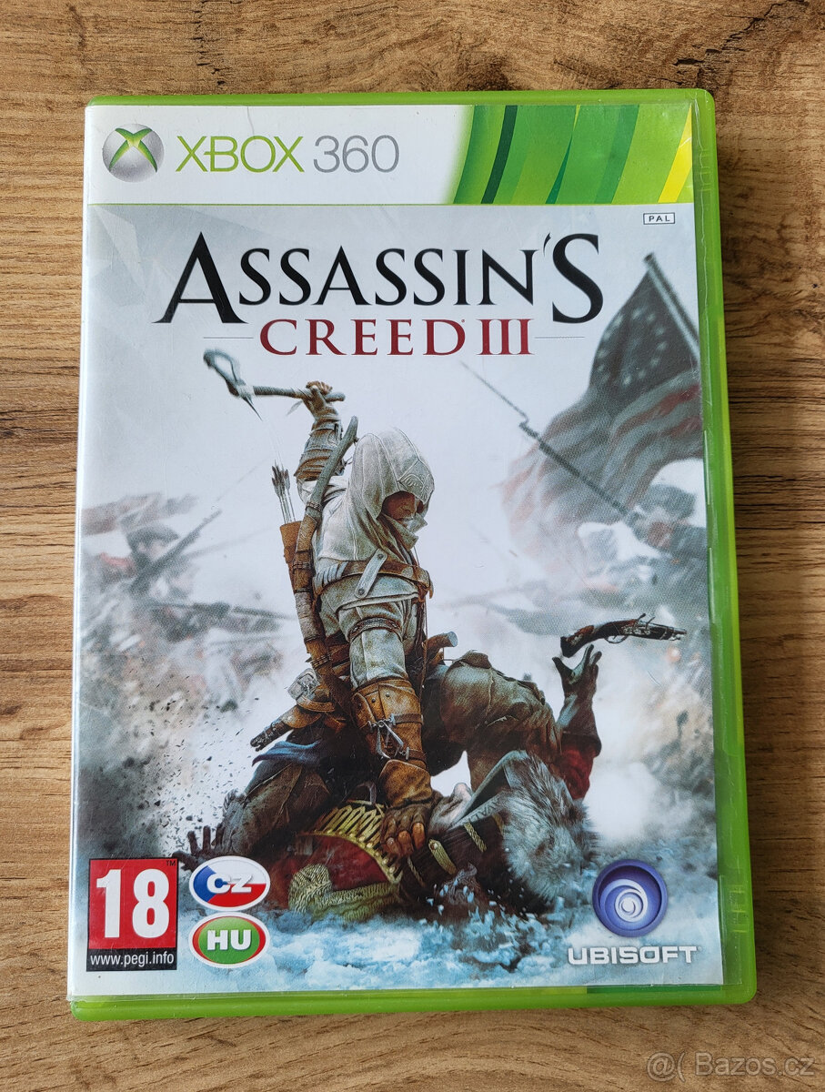 Xbox 360 Assassins creed 3, cz