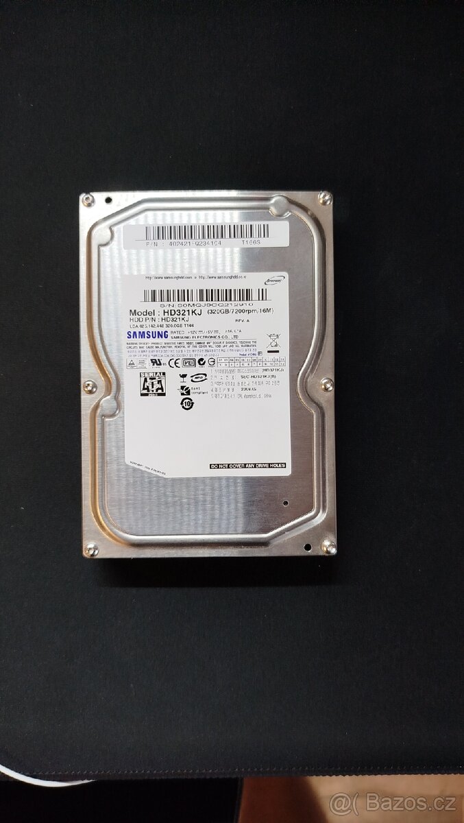 Pevný disk Samsung 320GB – plně funkční
