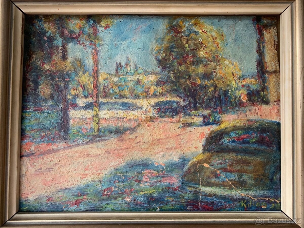 Obraz (poškozený) Josef Kilián - Praha