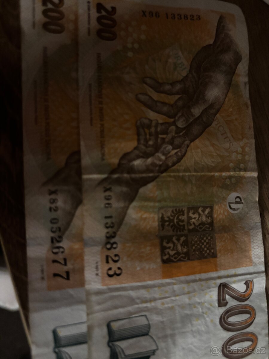 200 koruna z roku 2018 úplně poslední série X96