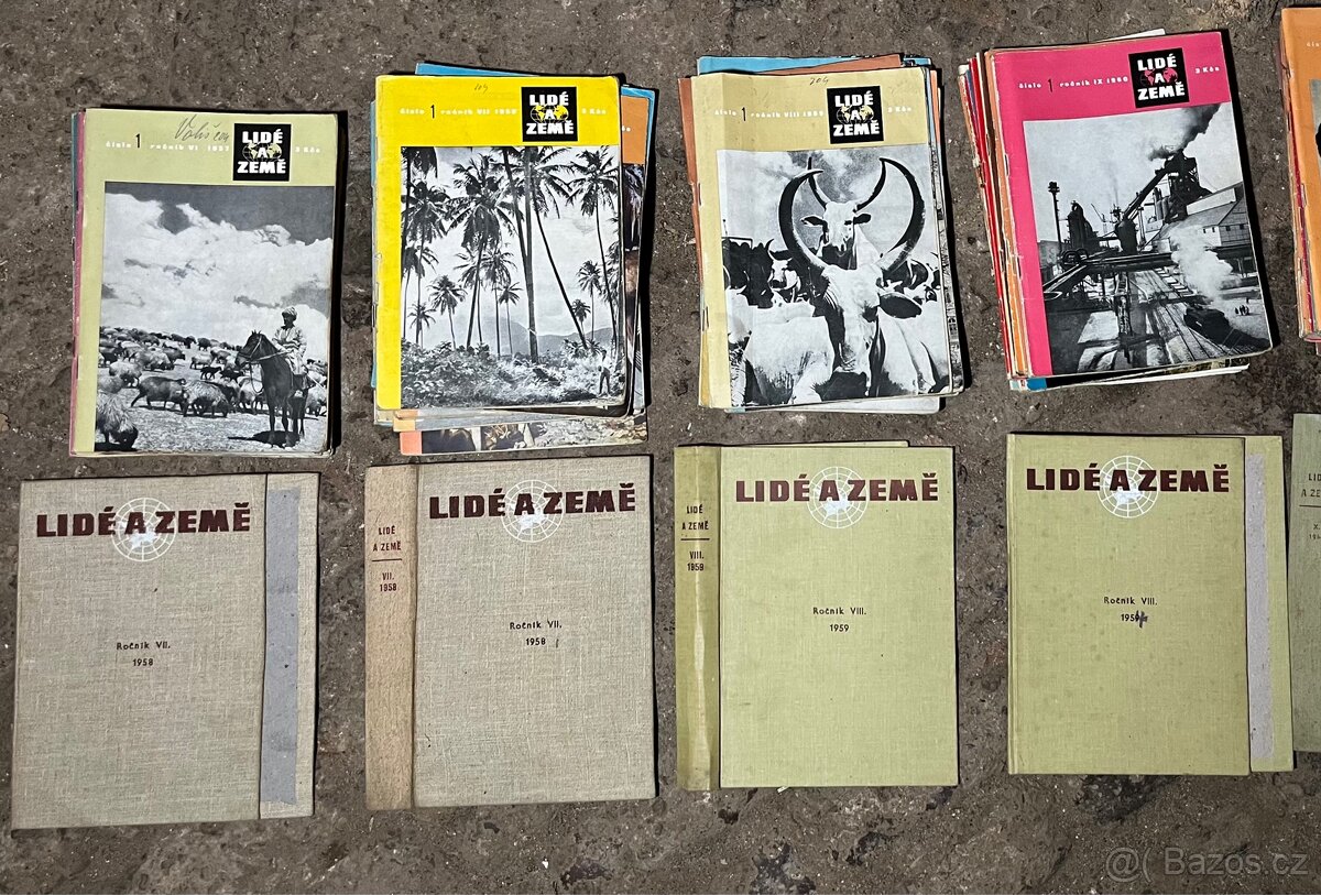 Sbírka časopisů Lidé a Země ( 1957 - 1984 ) + někde ročenky