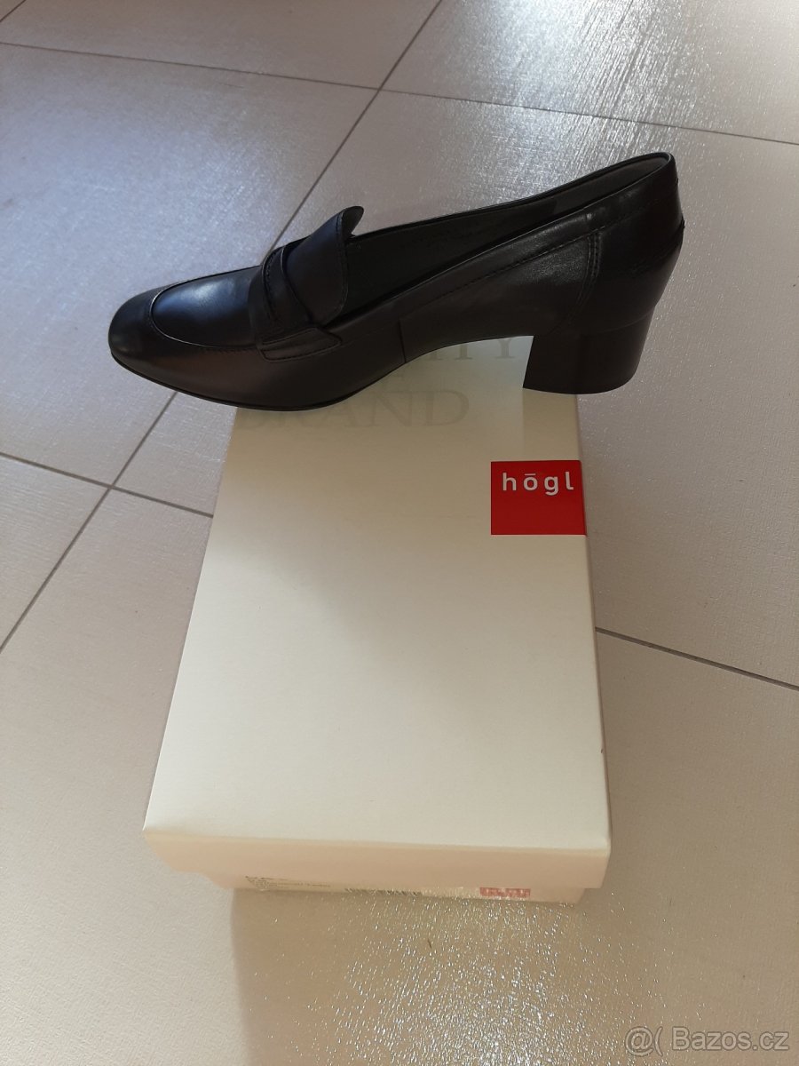 Nové kožené luxusní lodičky Hogl
