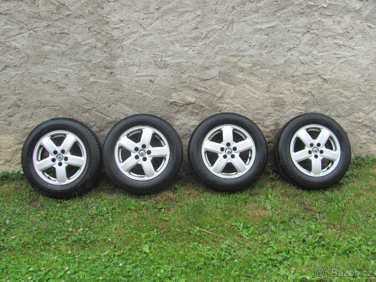 LETNÍ ALU ORIG. ŠKODA 15" - 5x100 - 195/65/R15