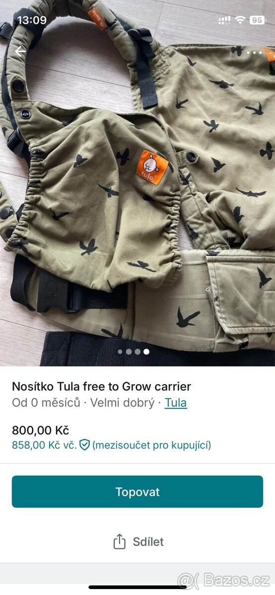 Nosítko Tula free to grow carrier