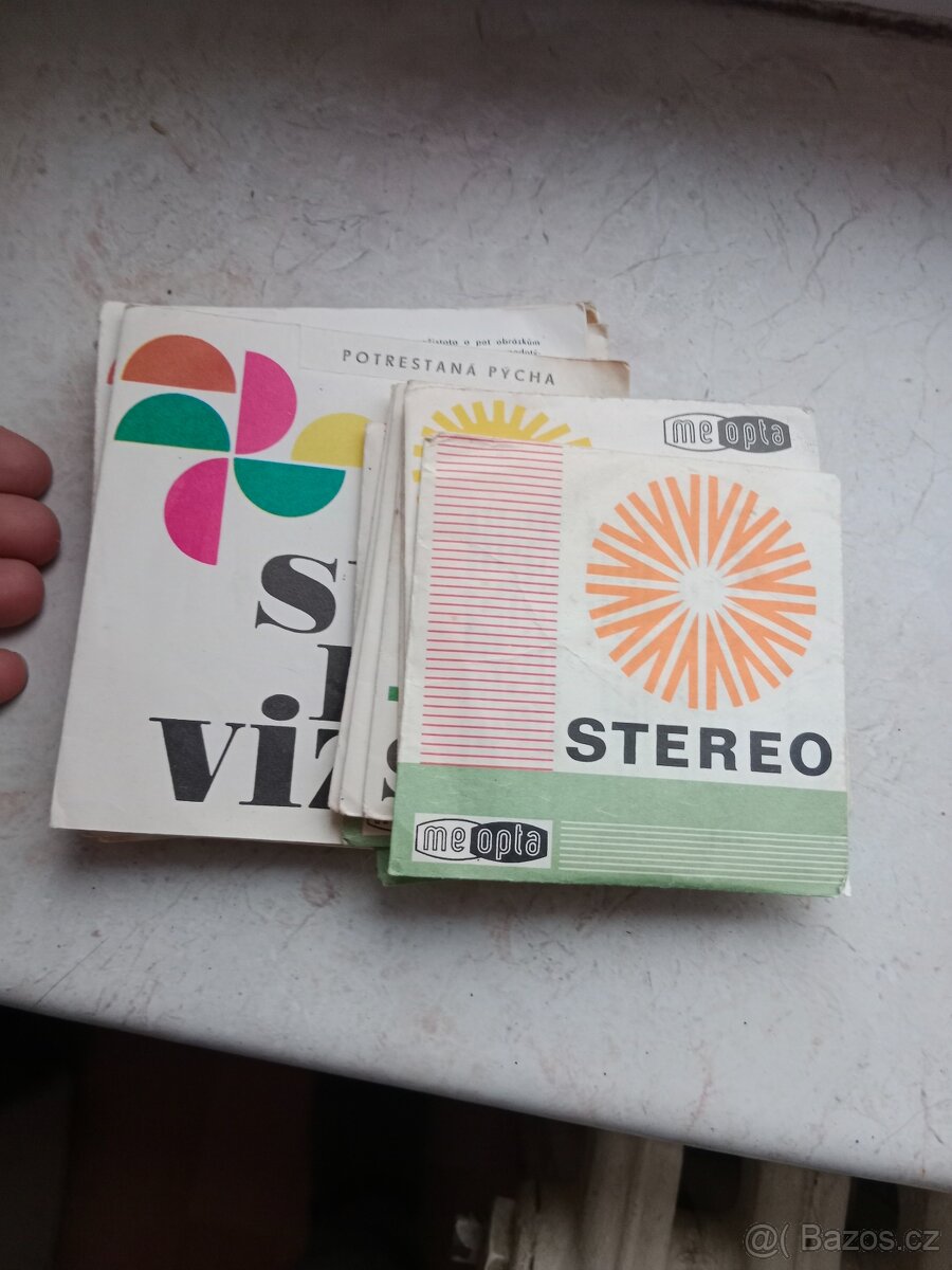 Stereokotoučky pohádky Meopta 17 kusů