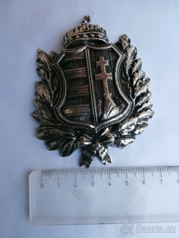 Ozdoba kovová znak na starožitný trezor Popelka za 1000 kč