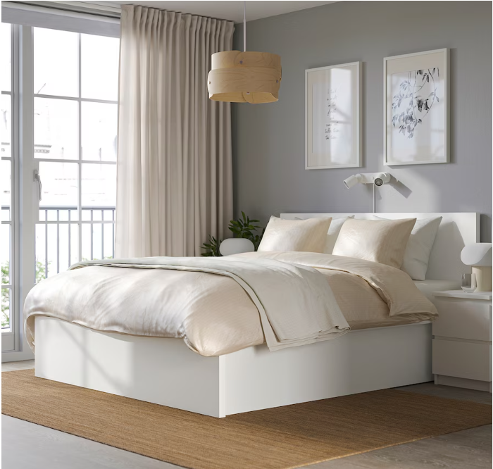 Postel IKEA Malm s úložným prostorem 180x200cm - bílá