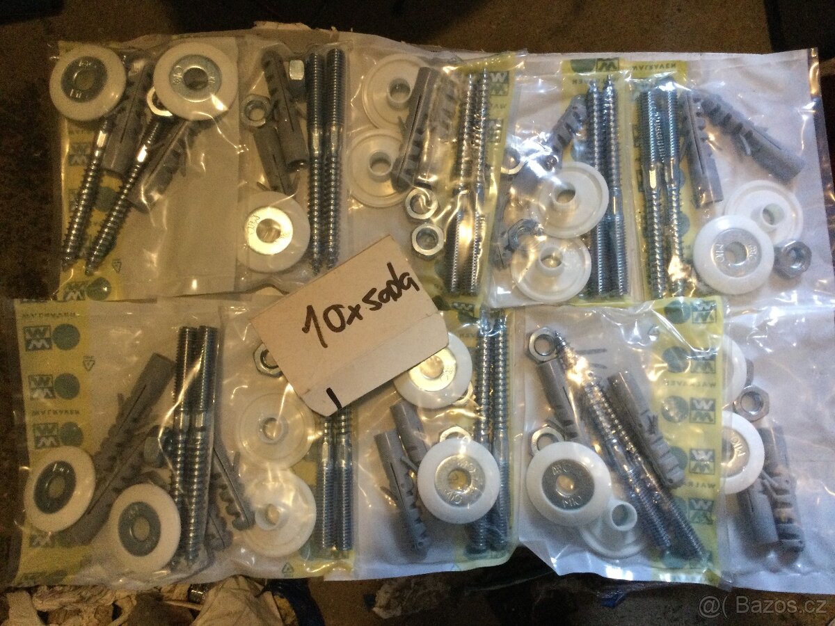 Hmoždinky 6-8-10+šrouby (45sad) úklid