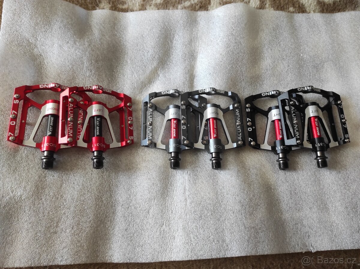 Duralové široké pedály ALU 7075