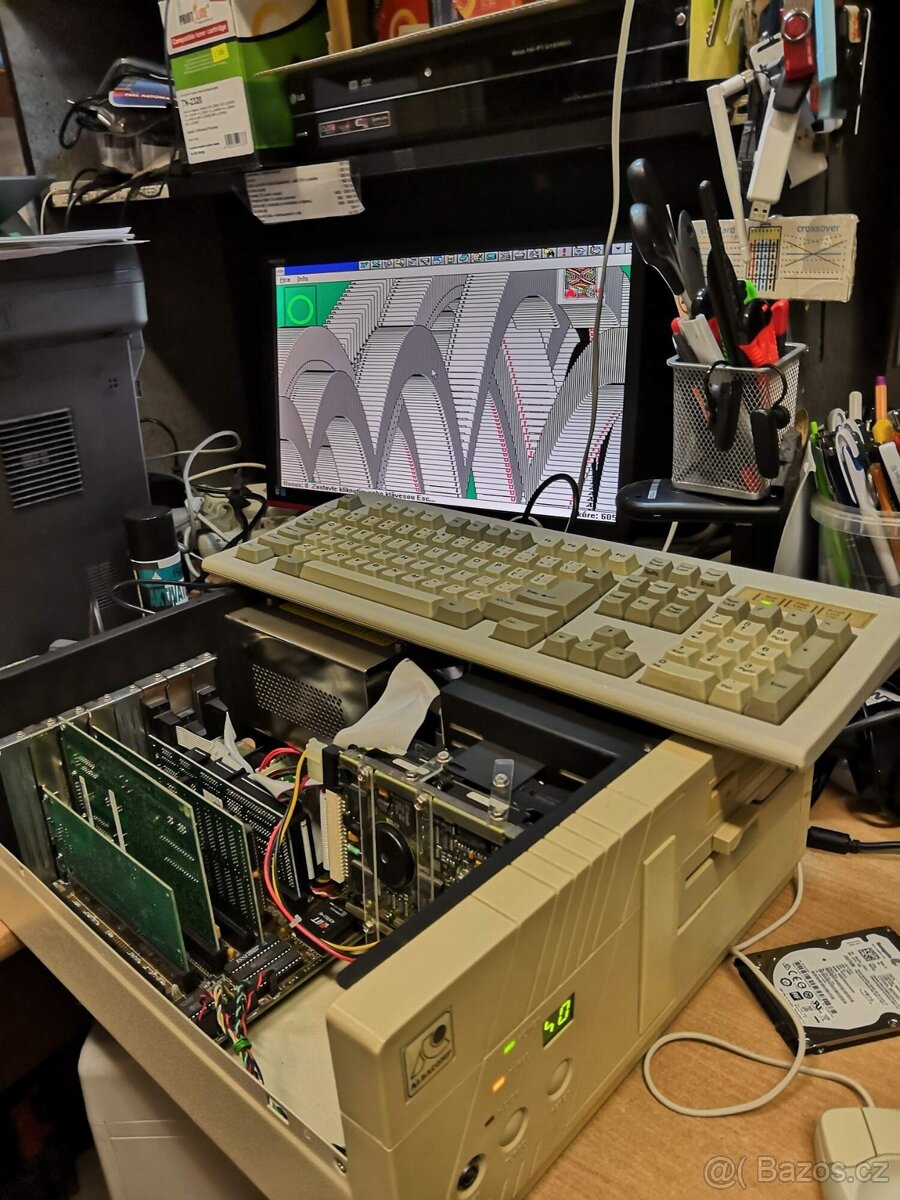 Historický PC Albacomp 386 DX