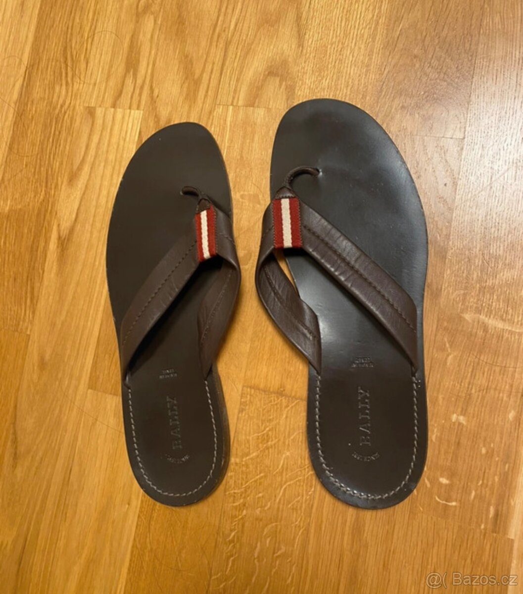 Pantofle / žabky Bally,vel.44, 5.Celokožené