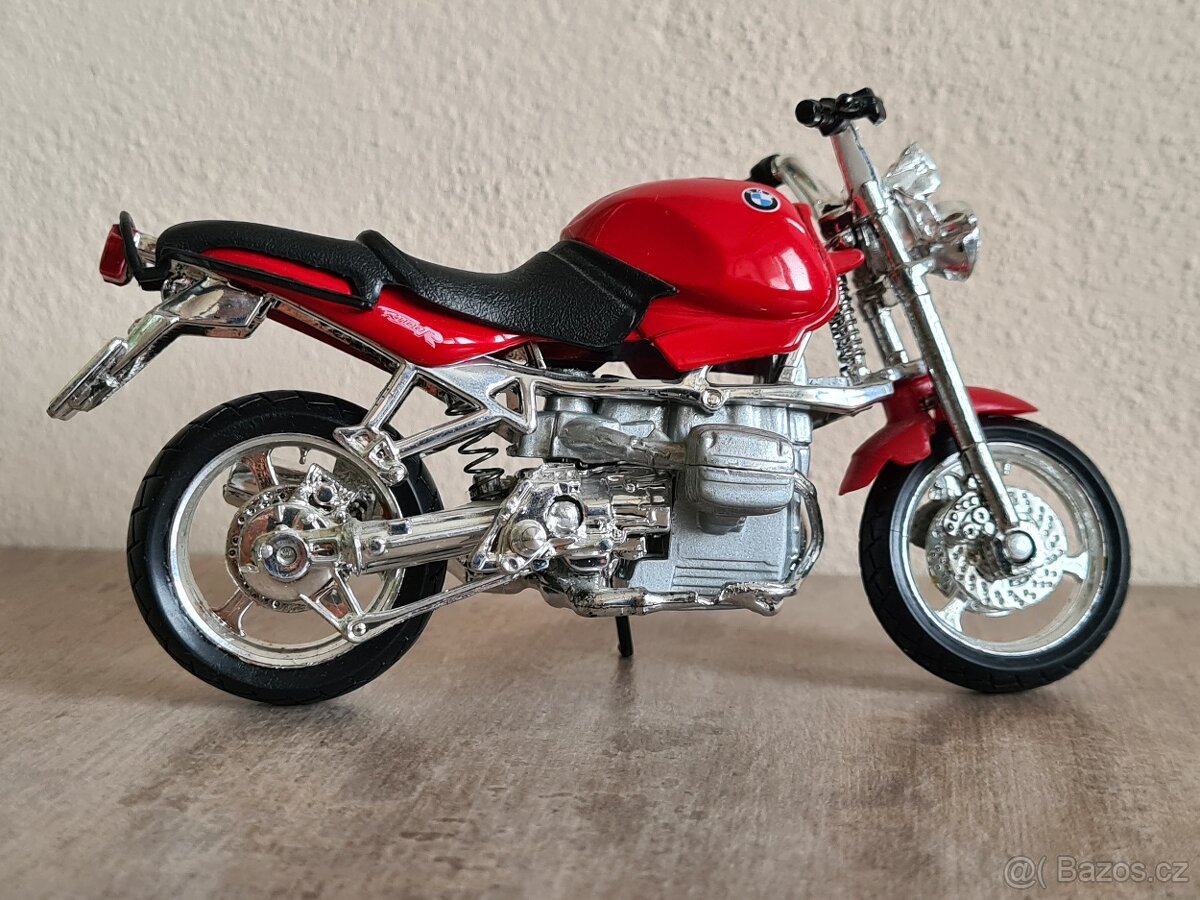 Model motorky BMW R1100R rot, Maisto Motorrad 1:18