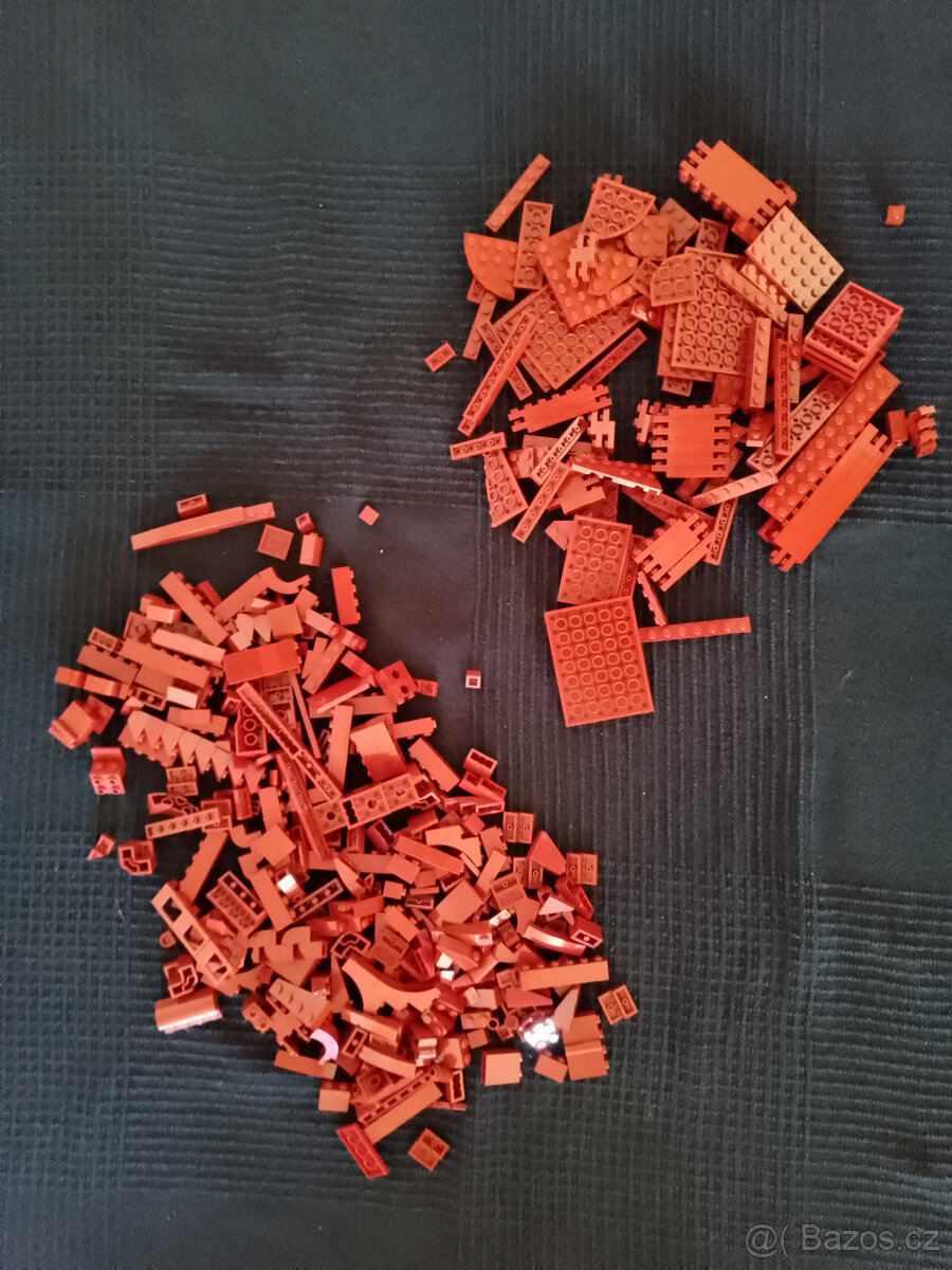 lego díly směs Dark Red - neoriginál, plně kompatibilní