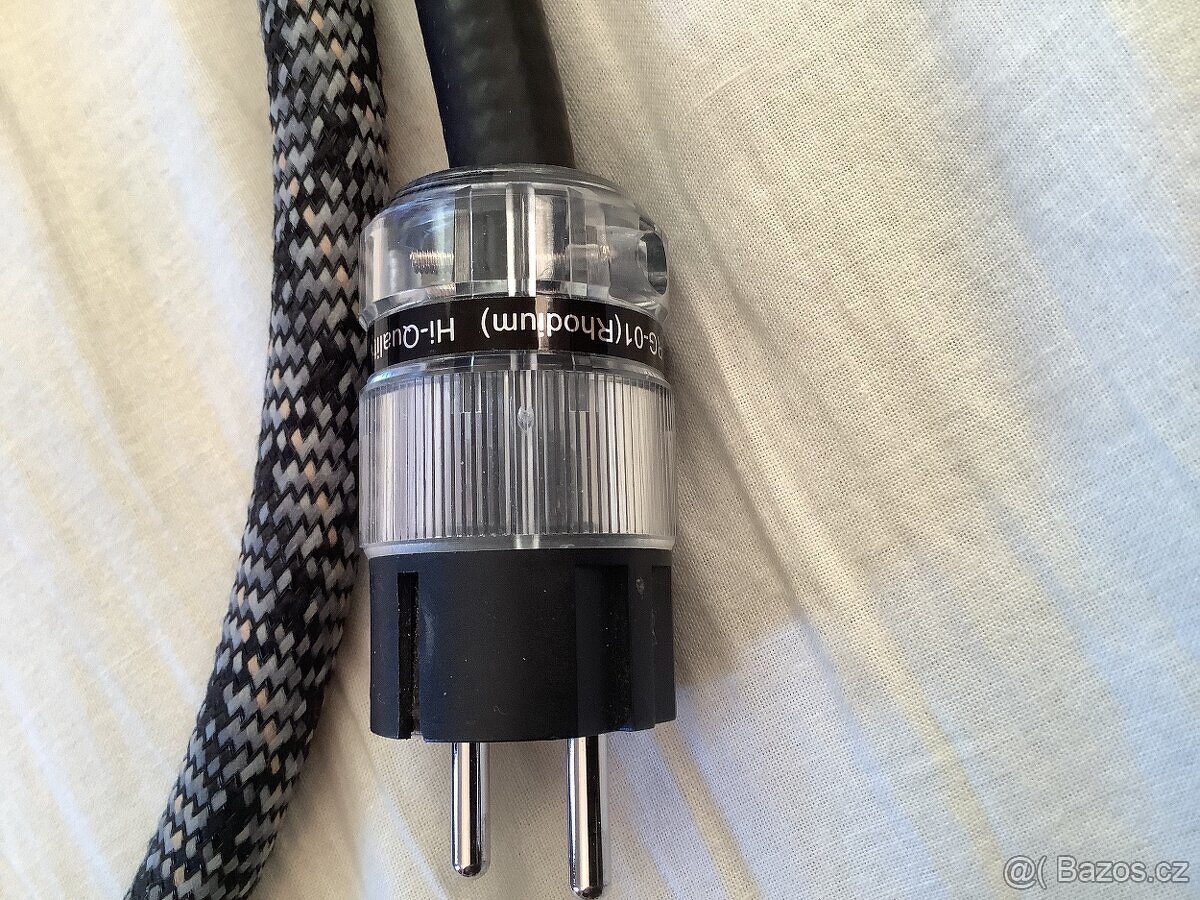 Viablue X-40 napájecí kabel, Rhodium konektory, délka 1,9m