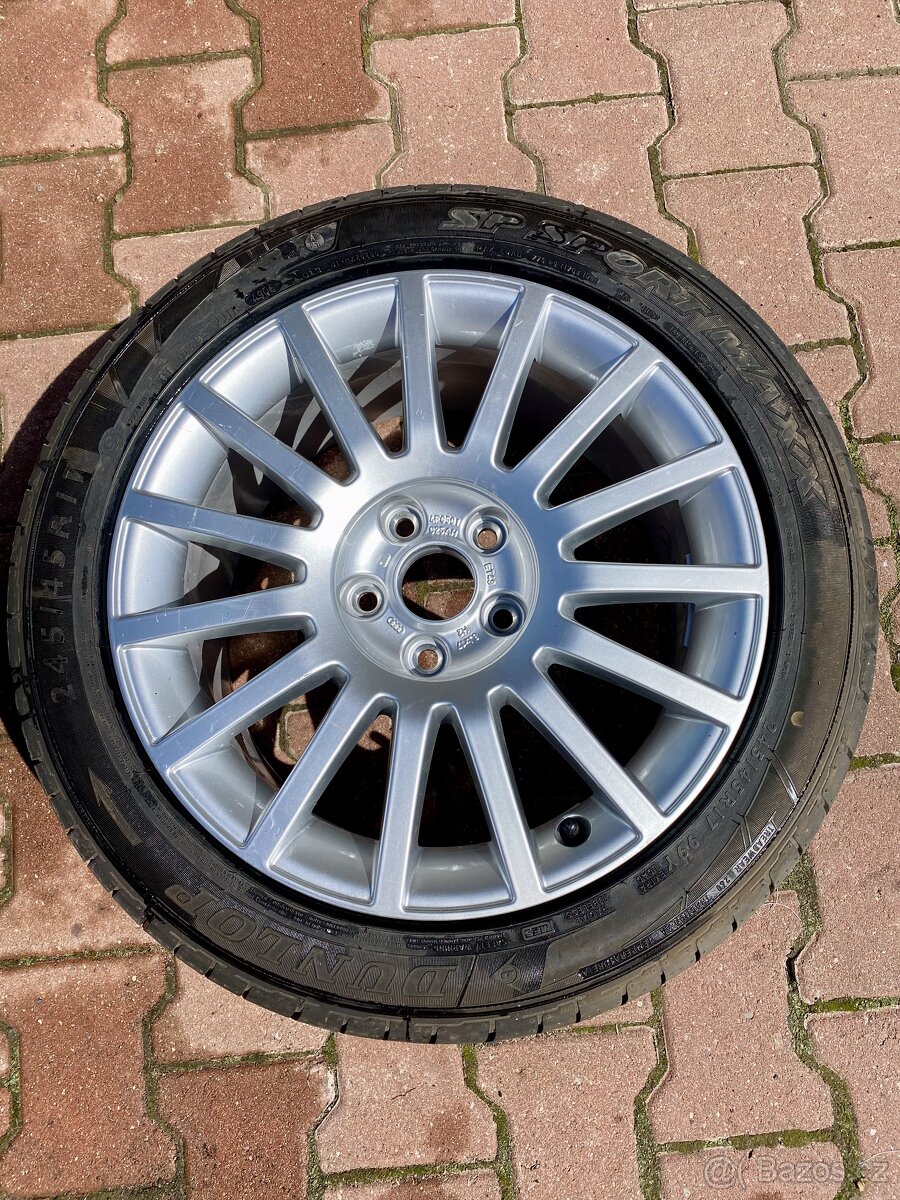 ALU kola Audi 5x112 R17 včetně nové pneu