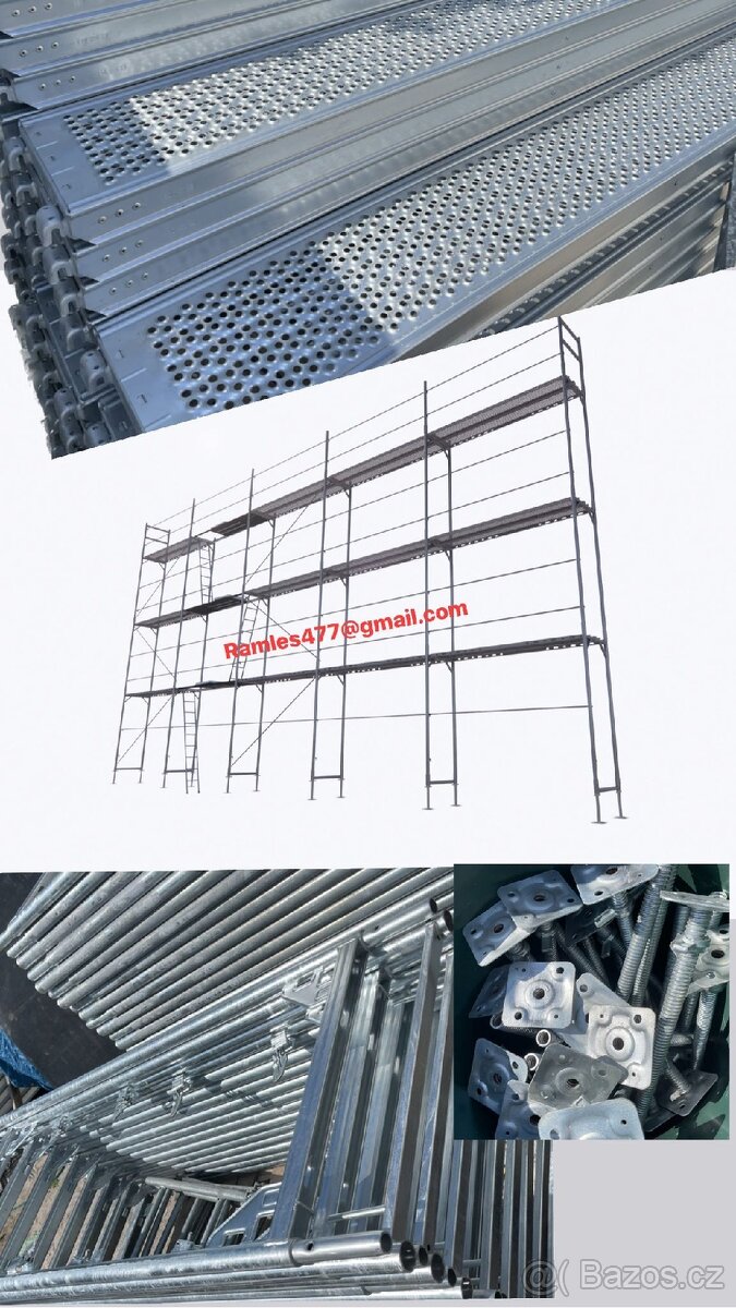 128m2 rámového lešení ( s možností rozsíření na 155m2(