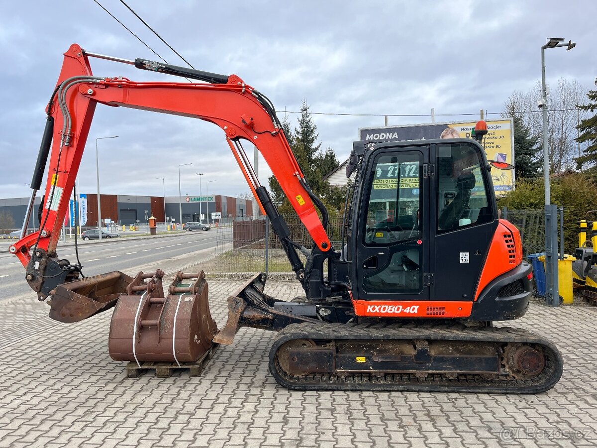 Pásový Bagr Kubota KX080-4 α, 2019rv, 3402 mth