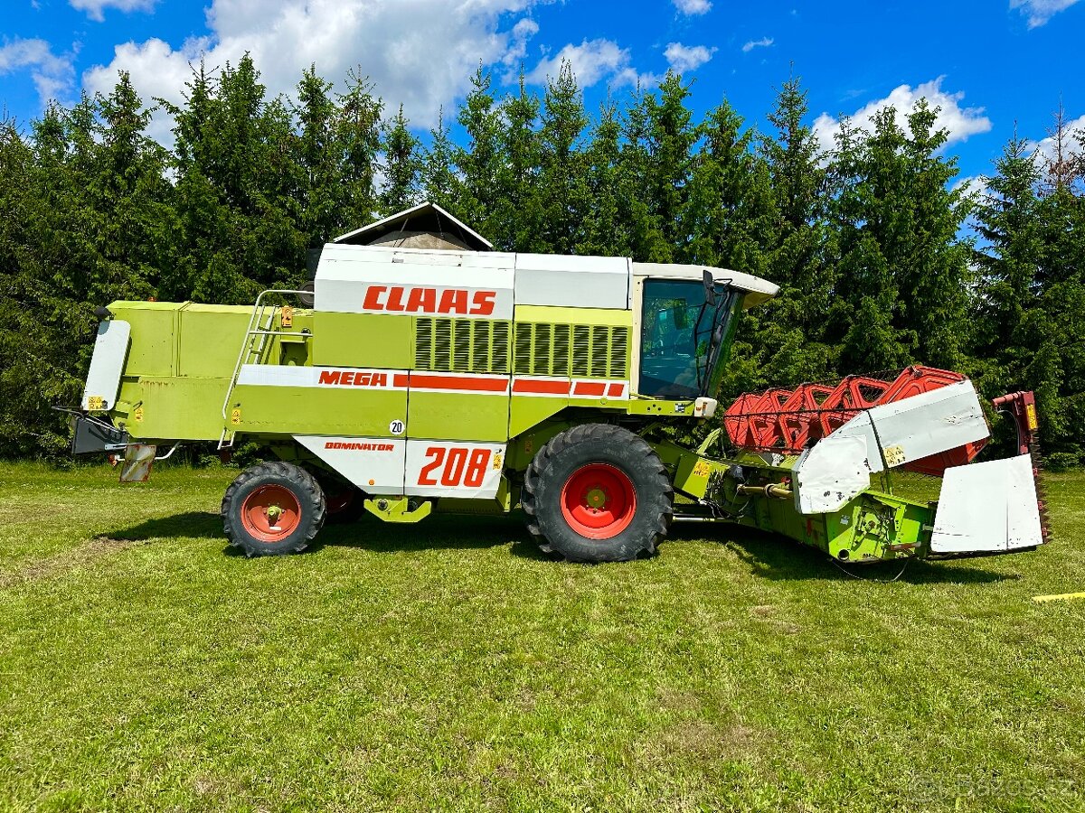 Claas Mega 208 lišta 6 m + predval