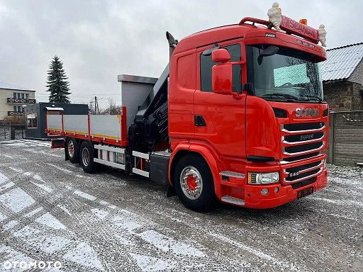 Scania G410 6x2 - valník s hydraulickou rukou HIAB