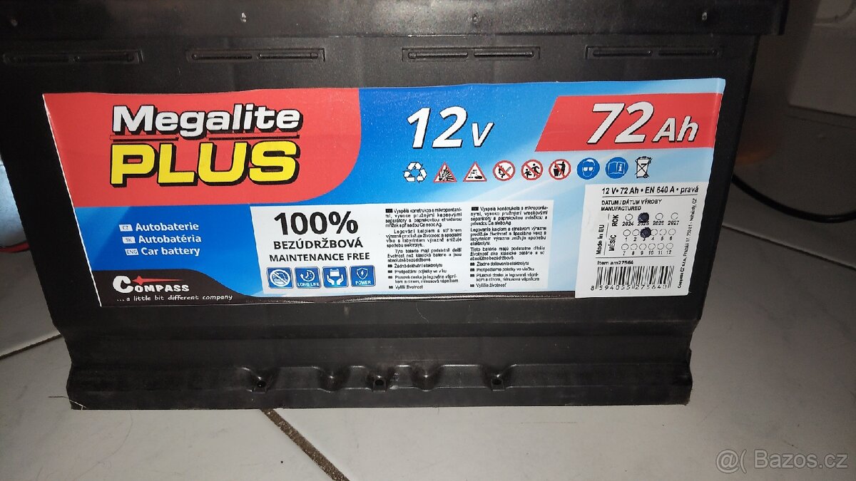 Autobaterie 72ah