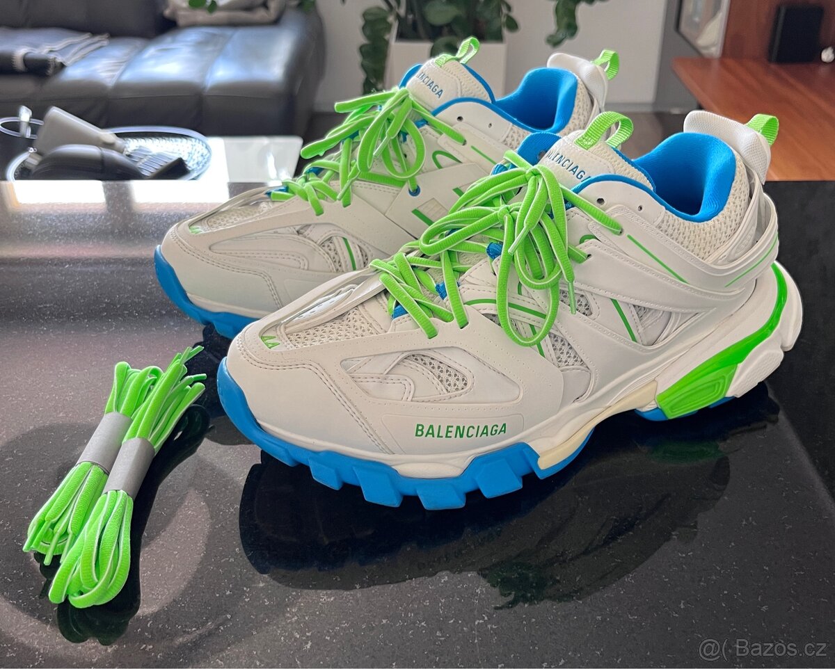 Balenciaga Track - White Blue Green