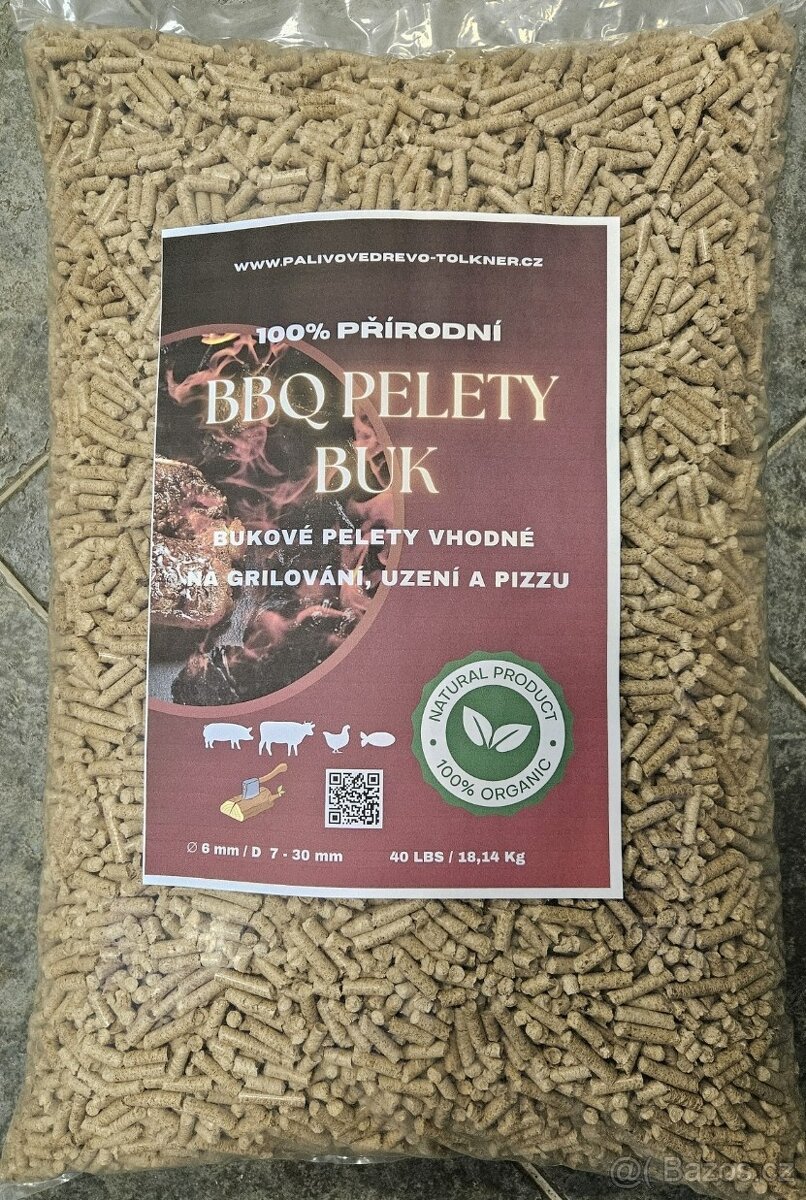 BBQ pelety Buk pro gril, uzení a pizzu