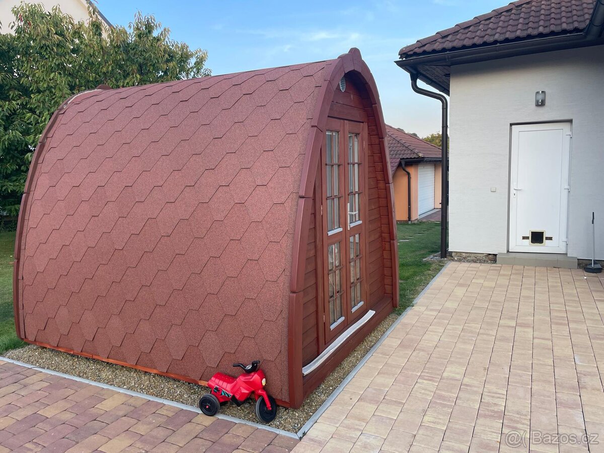 Zahradní sauna na prodej – top stav, ihned k odběru.