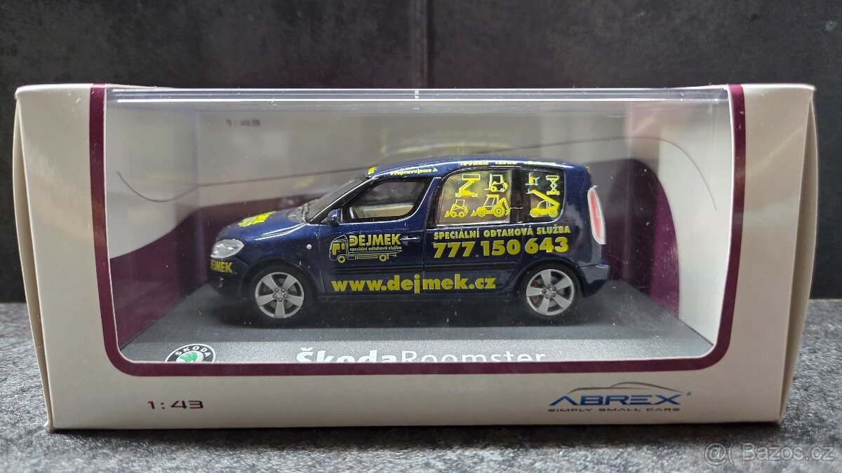 Škoda Roomster Dejmek Abrex 1:43 Odtahová služba