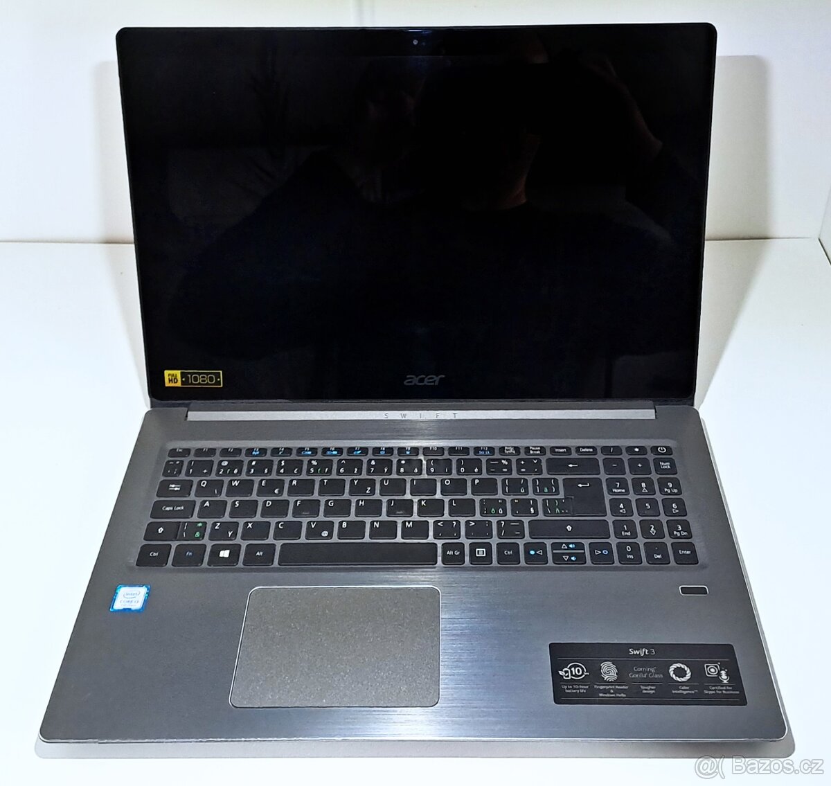 Pěkný Acer Swift 3 i3-7130U SSD256gb 8gbRAM W10 bat 6hod