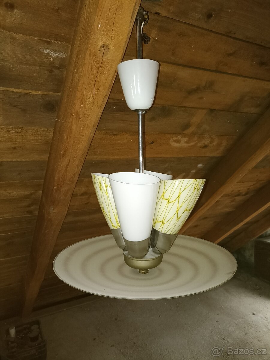 Starý, retro lustr, ČSSR