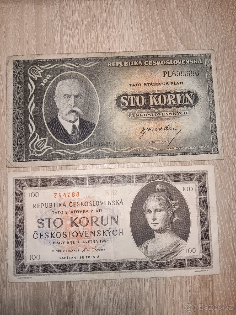Staré bankovky čsr
