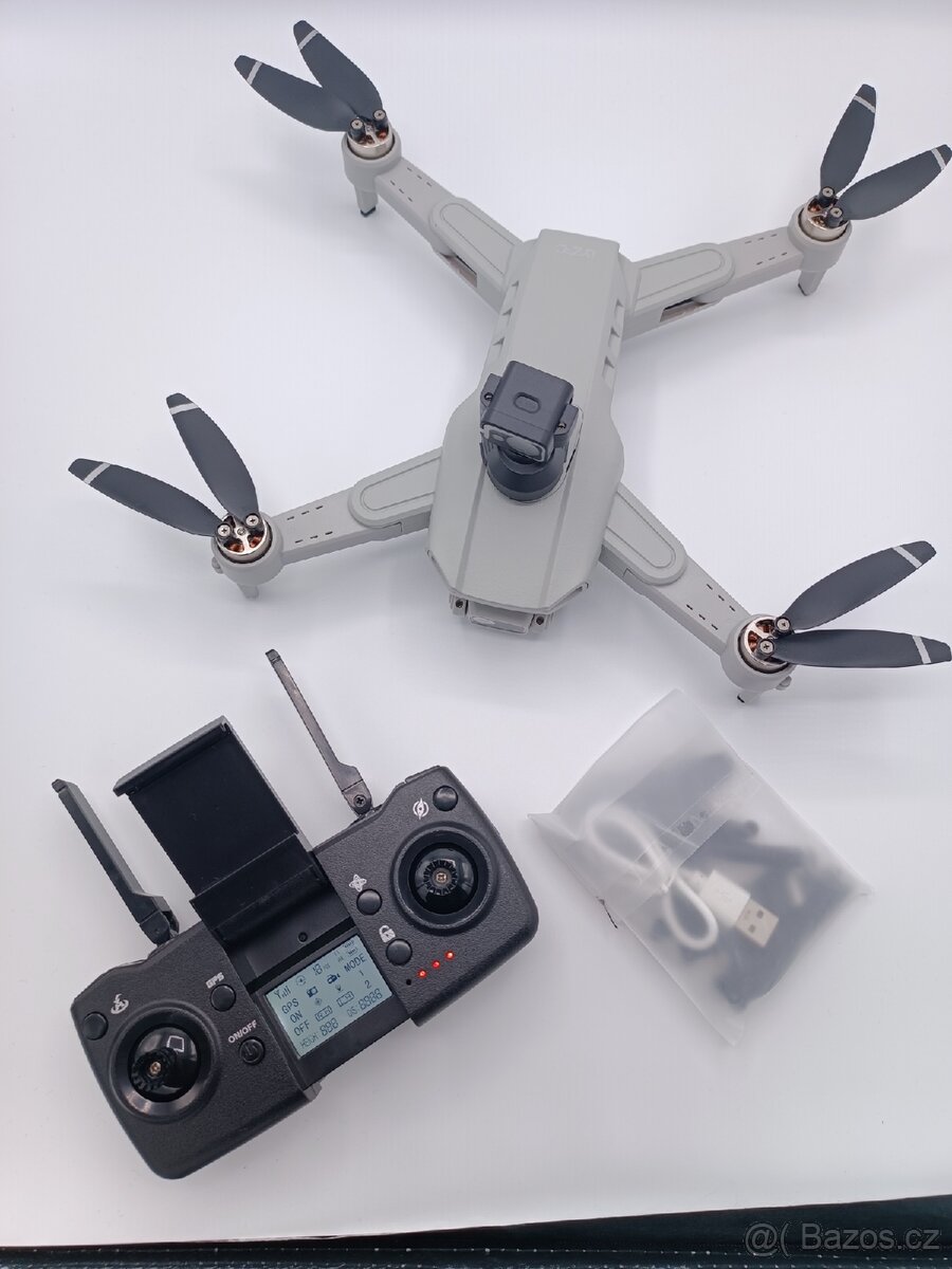 Dron L900 PRO GPS dvě kamery Šedy + Originální Obal