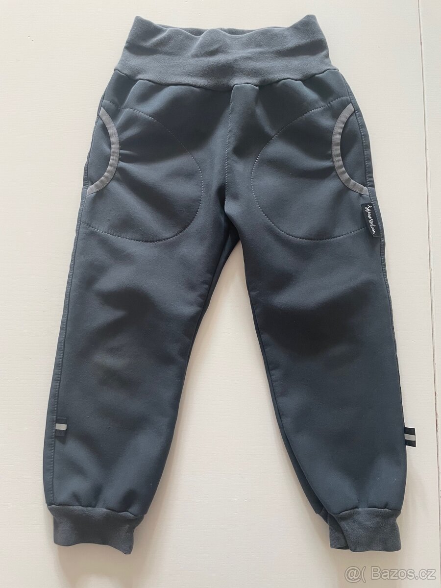 Prodám dětské funkční softshell kalhoty ruční výroba v ČR