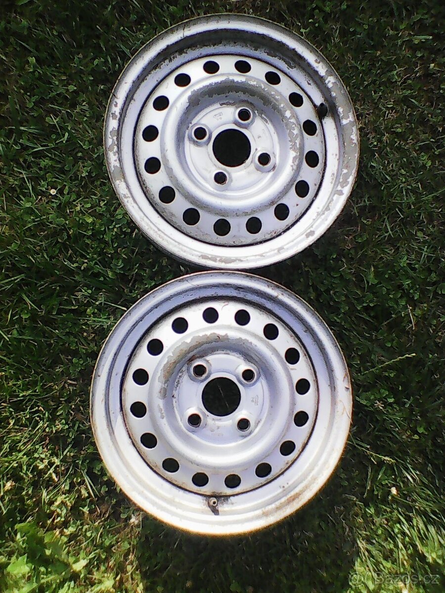 disky 4x100 na přivěs pneu 155 70 13