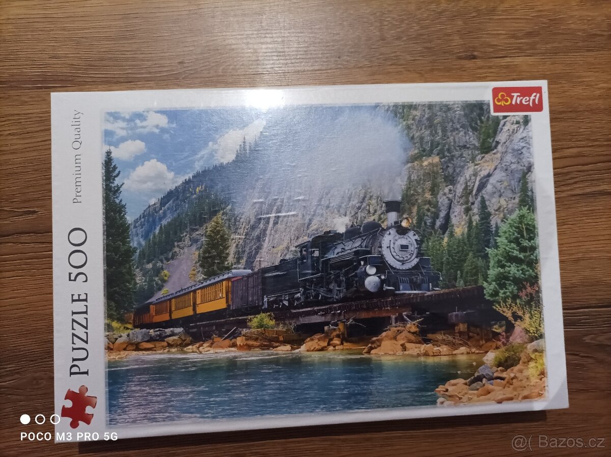 Puzzle Horský vlak, Trefl, 500 dílků